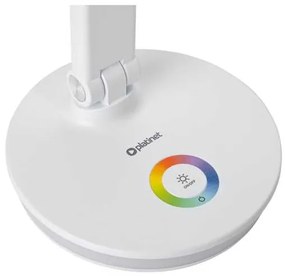 Stolná lampa Platinet 12 W, RGB osvetlenie + USB, biela