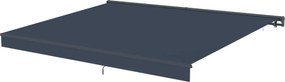 Elektrická markíza s LED osvetlením BestBerg BBSU-EL395CG / 395 × 300 cm / sivá