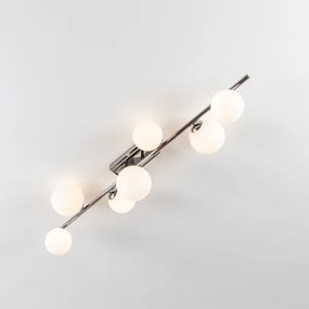 Brilagi - LED Prisadený luster MILLA 7xG9/3W/230V čierny chróm/biela