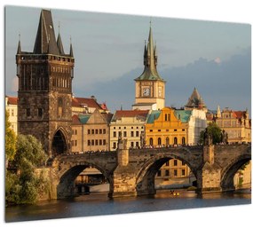 Sklenený obraz - Karlov most (70x50 cm)
