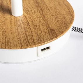 Stolové svietidlo RENDL RED KEITH/RON+USB R14036