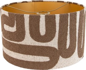 Látkové tienidlo hnedé s béžovým prúžkom 35/35/20