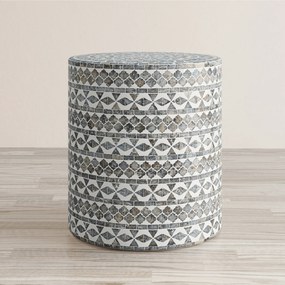 Odkladací stolík Avola 40 cm sivý II