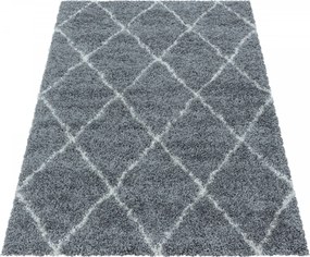 Ayyildiz, AKCIA: 120x170 cm Kusový koberec Alvor Shaggy 3401 grey, šedá, obývacia izba