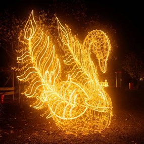 DECOLED Svetelná reťaz LED s kryštálmi, 8 m, zlatý kábel, Eco Fix, Flash