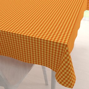 Biante Bavlnený obdĺžnikový obrus Olivia OL-006 Oranžovo-žltá kocka malá 100x160 cm