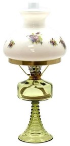 Petrolejová lampa PETRA 42 cm lesná zelená