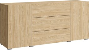 XXXLutz ŠIROKÁ KOMODA, farba duba, 150/68/38,5 cm P & B - Online Only obývacie izby - 002778007133