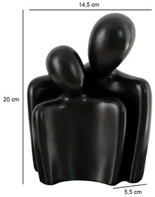 Dekorácia na stôl 20x5,5x14,5 cm čierna