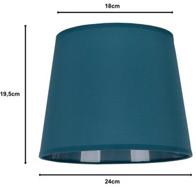 Duolla - Tienidlo k stolnej lampe CLASSIC M E27 pr. 24 cm tyrkysová