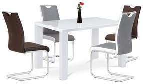 BONTEC Jedálenský stôl 135x80cm, mdf AT-3007 WT Farba: Biela