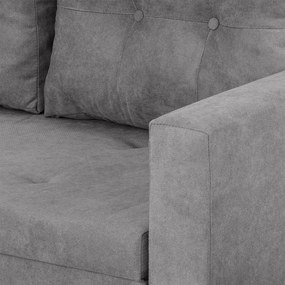 Rozkládací rohová sedací souprava FELIX Světle Šedá