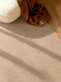 ELLE Decoration, Kusový koberec Puristic Knots 106320 Beige kruh z kolekcie Elle, 160x160 (priemer) kruh, béžová, obývacia izba