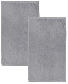 Sivé rýchloschnúce/froté bavlnené osušky v súprave 2 ks 90x140 cm Quick Dry – Catherine Lansfield