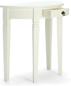 furniture-nabytek.cz - Masívny toaletný stolík Catana v bielej farbe, borovica, lakovaný – guľatý