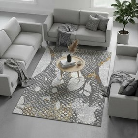 DC Koberec Texas 067 žltá sivá Rozmer: 160×220 cm