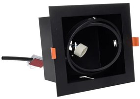 Podhľadové svietidlo PLAZA AR111 1xGU10/12W/230V čierna