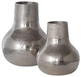 Metal váza XL strieborná