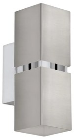 Eglo 96264 - LED Nástenné svietidlo PASSA 2xGU10/4.3W/230V hranaté