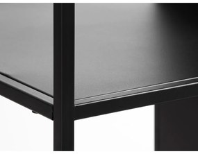 Čierna kovová knižnica 80x138 cm Malibu - Unique Furniture