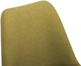 Stolička Maverick W - látka, podnož kov biela matná - Zelená