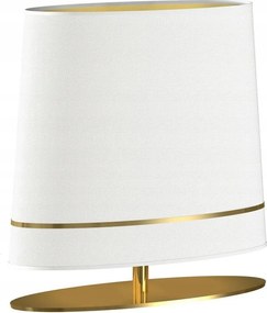 Stolová lampa Bootes Zlatý Biely Abažúr 1xE27 50x52 cm do obytnej izby