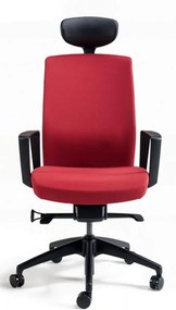 OFFICE PRO bestuhl -  OFFICE PRO bestuhl Kancelárska stolička J2 BLACK SP červená
