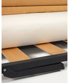 Rozkladacia pohovka v horčicovej farbe 210 cm Tanit – Kave Home