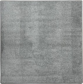 Kusový koberec Messina šedá štvorec, 200x200, šedá, obývacia izba, Vopi