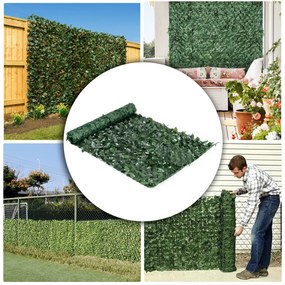 MULTI GARDEN Maskovacia stena 300x100 cm , umelý živý plot - brečtanovo zelená