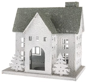 Kovový svietnik Green House, 26 x 17 x 25,5 cm, 25 cm