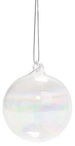 HANG ON Sada vianočných ozdôb číre gule 6 cm 6 ks