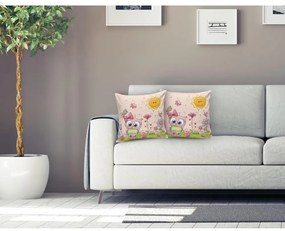 Detská obliečka na vankúš 43x43 cm Pink Owl – Mila Home