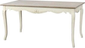 Jedálenský stôl Rimini 160 cm z masívu krémový