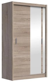 Šatní skriňa so zrkadlom SABRINA 150x215 cm dub sonoma