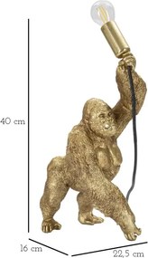 Stolná lampa Gorilla 40 cm zlatá
