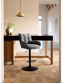 Sivé barové stoličky s nastaviteľnou výškou v súprave 2 ks Marilla – Unique Furniture