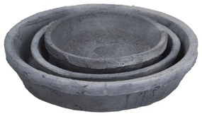 Set 3 misiek pod kvetináč z terakoty Esschert Design