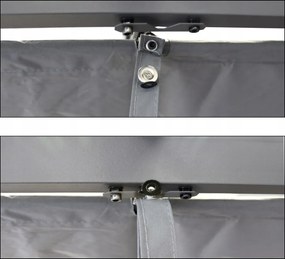 Garden Line SIVÁ ZÁHRADNÁ PERGOLA 3 X 3 M  2,95 x 2,95 x V2,3 m *5682