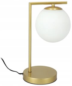 Stolná lampa 1xE27/40W/230V zlatá/biela