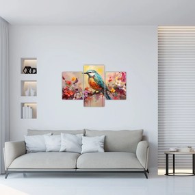 Obraz - Maľba vtáčika (90x60 cm)