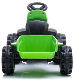 Elektrické autíčko Mini Traktor s prívesom zelené