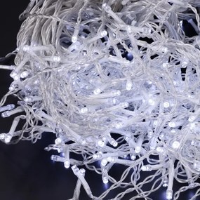 Brilagi - LED vonkajší vianočný reťazec 400 LED / 8 režimov, 23 m, IP44, studená biela