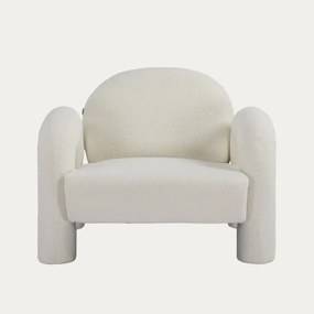 Kreslo SEDIA TEDDY BOUCLÉ krémové 778131