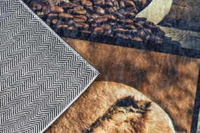 Protišmykový koberec / behúň ANDRE 50090 hnedý