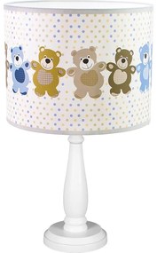 HELLUX Stolná detská lampička TINA2, 1xE27, 60W, medvedíci