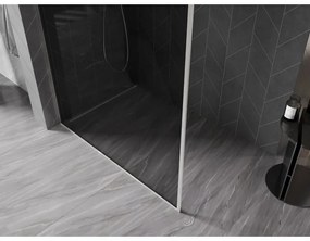 Mexen, Mexen Kioto-XF sprchová stena s rámom 100 x 202 cm, grafit 10 mm, matný nikel - 800-100-104-97-40-X