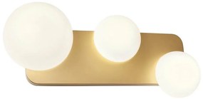 Redo 01-2472 - Nástenné svietidlo LUMIEN 3xG9/10W/230V zlatá/biela