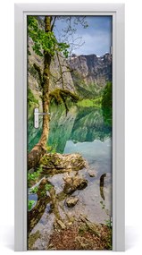 Fototapeta na dvere samolepiace jazero v horách 75x205 cm