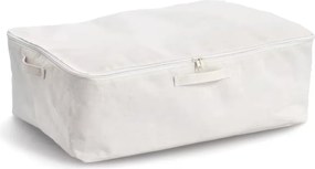 Zeller Present Úložný textilný box so zipsom na uloženie textilu CREAM, 60 × 39 × 18 cm